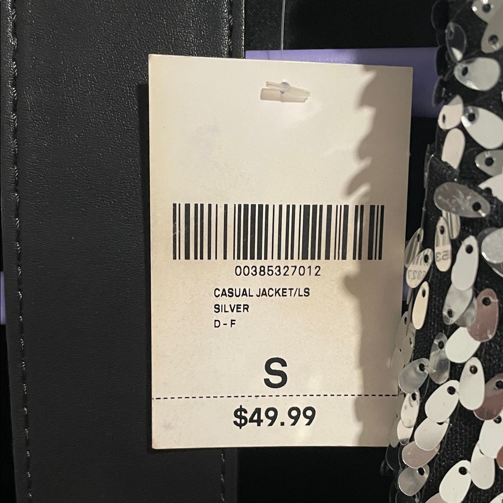 Forever 21 Black and Silver Sequin Blazer - Picture 2 of 2